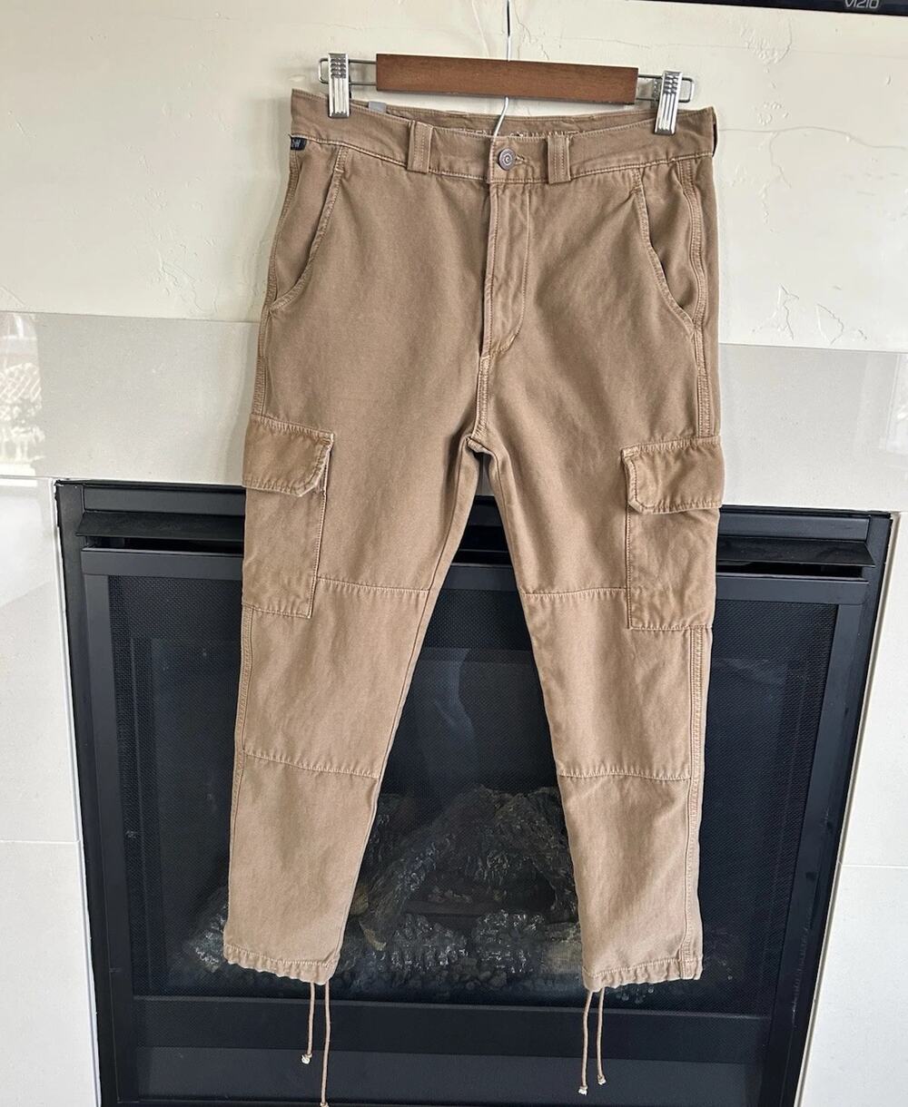 Citizens of Humanity y2k Paratrooper cargo Pants Womens 24 Beige Utility USA
